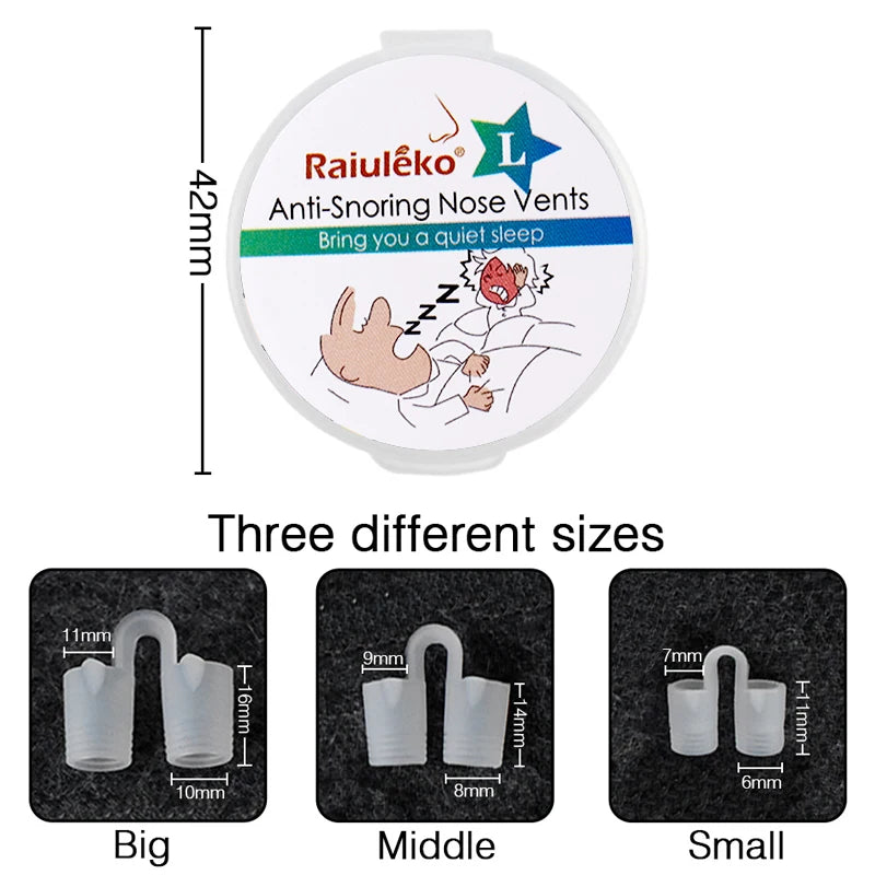 3/4PCS Anti-Snoring Nose Vents Set