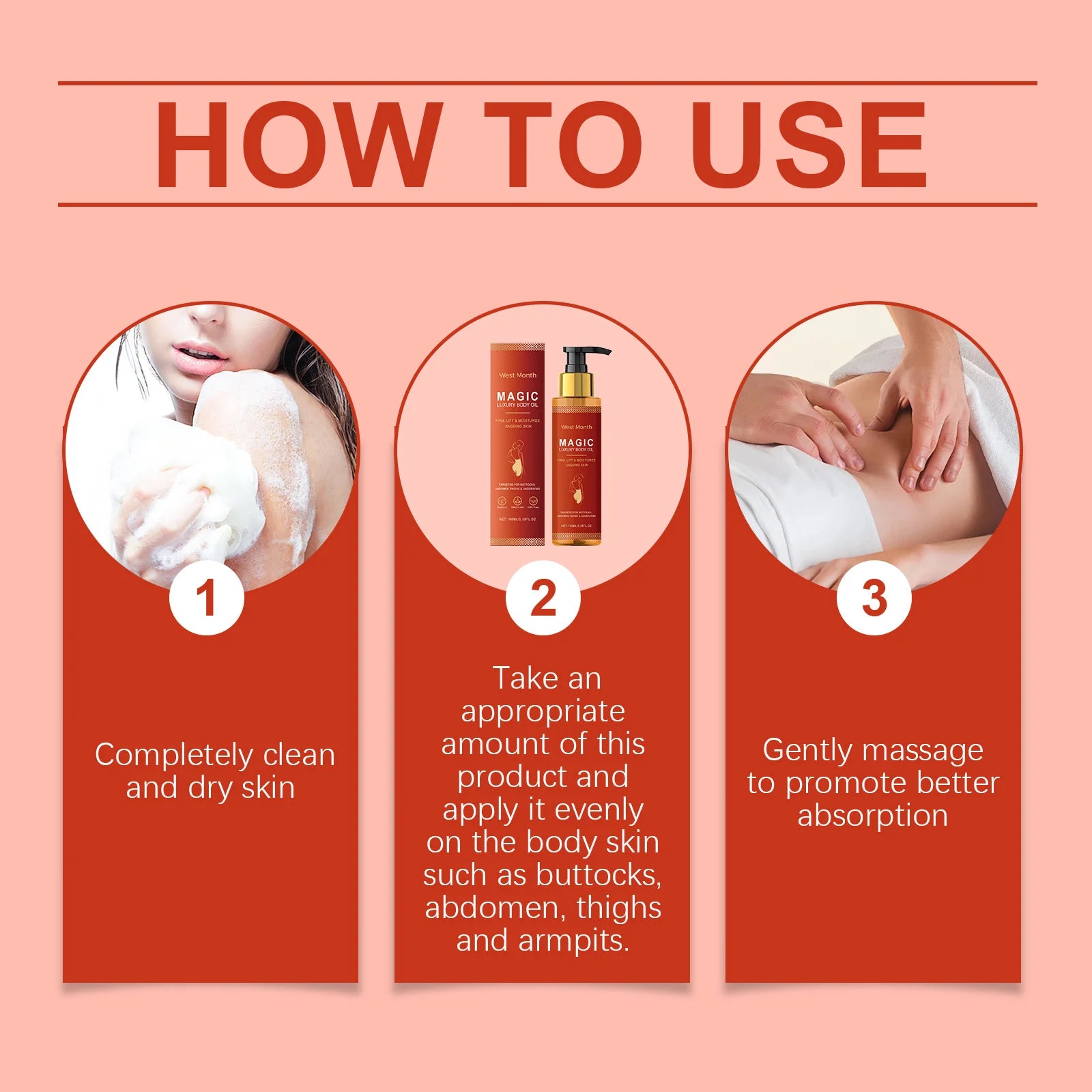 Magic Luxury Body Oil for Moisturizing & Firming