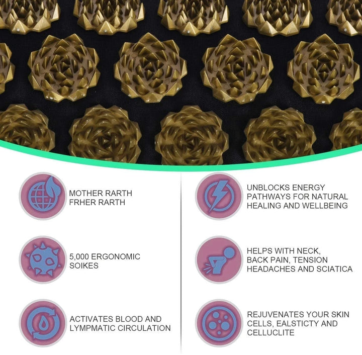 Acupressure Yoga Mat & Pillow Set – Kuznetsov Applicator