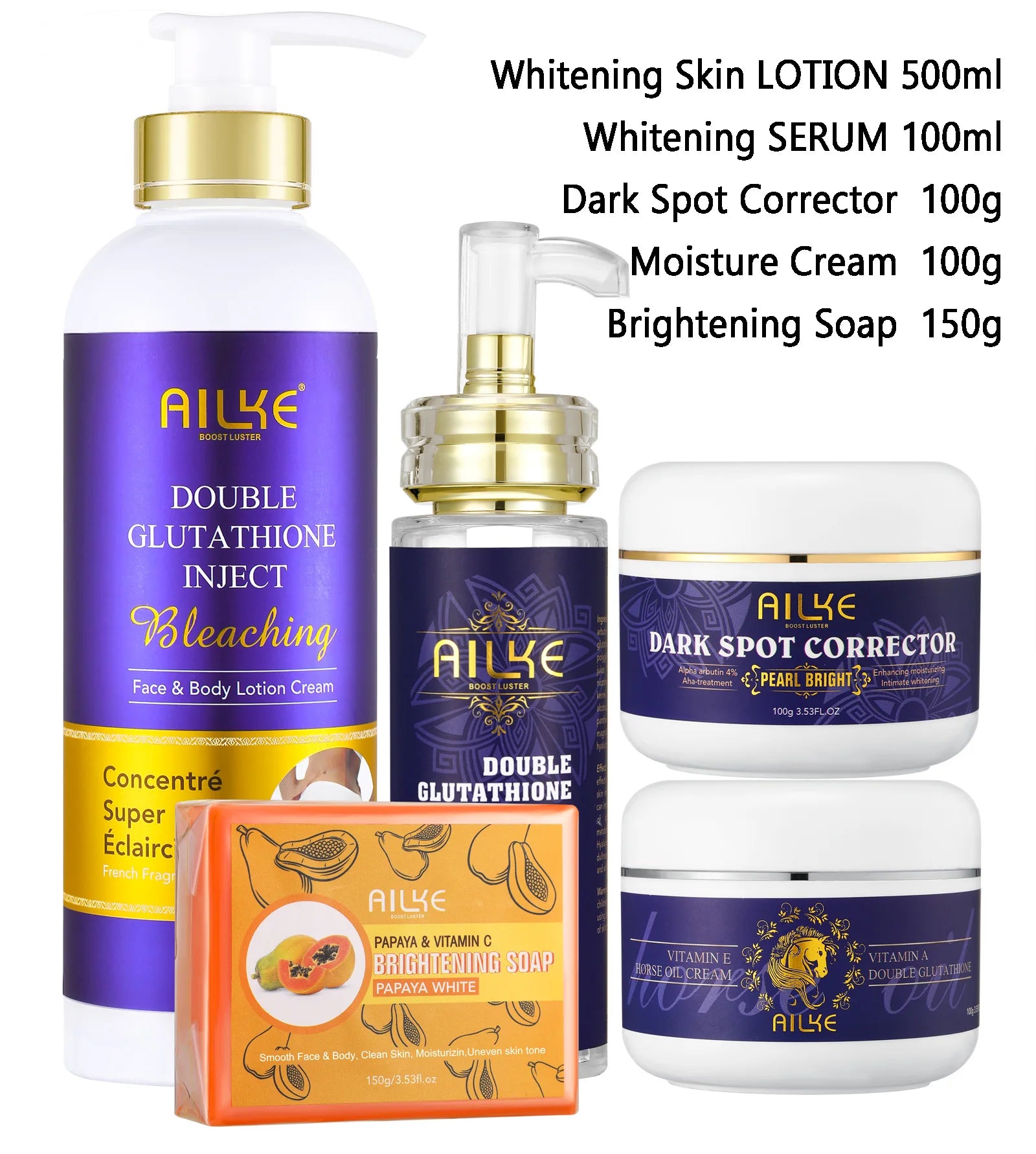 AILKE Glutathione Whitening Cream – Moisturizing & Skin Brightening