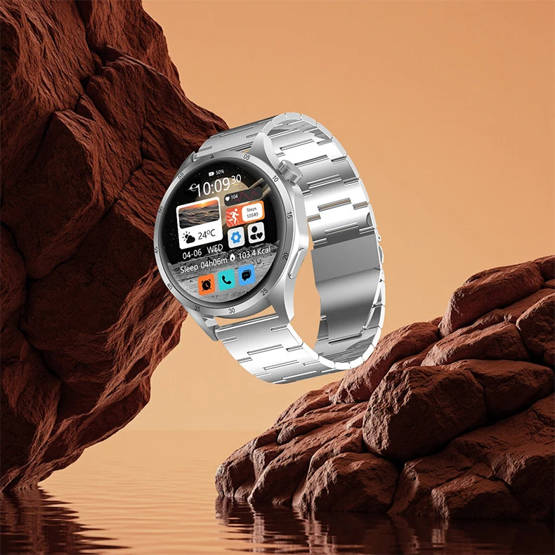 2025 Men's Smart Watch – AMOLED Screen, GPS & Bluetooth Call
