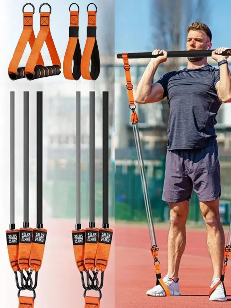 Portable Pilates Bar Kit with Resistance Bands