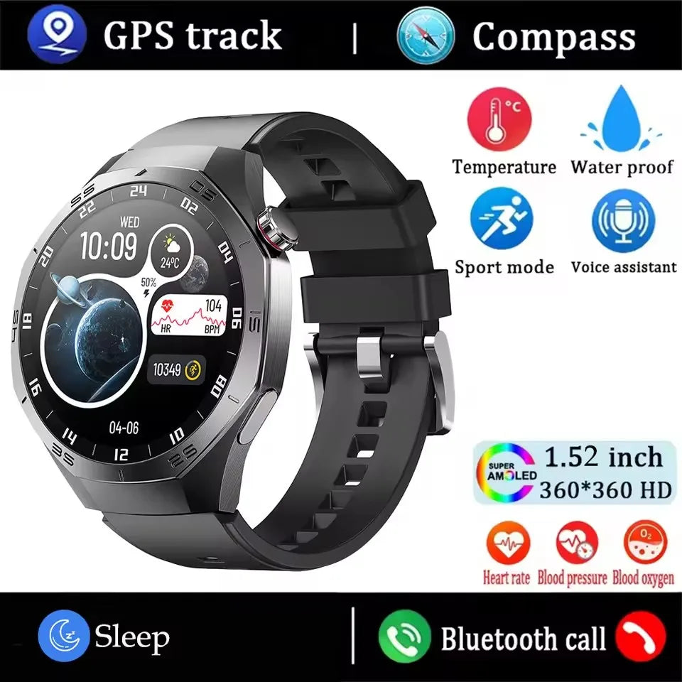 2025 Huawei GT5 Pro Smart Watch – AMOLED GPS Bluetooth Call Waterproof