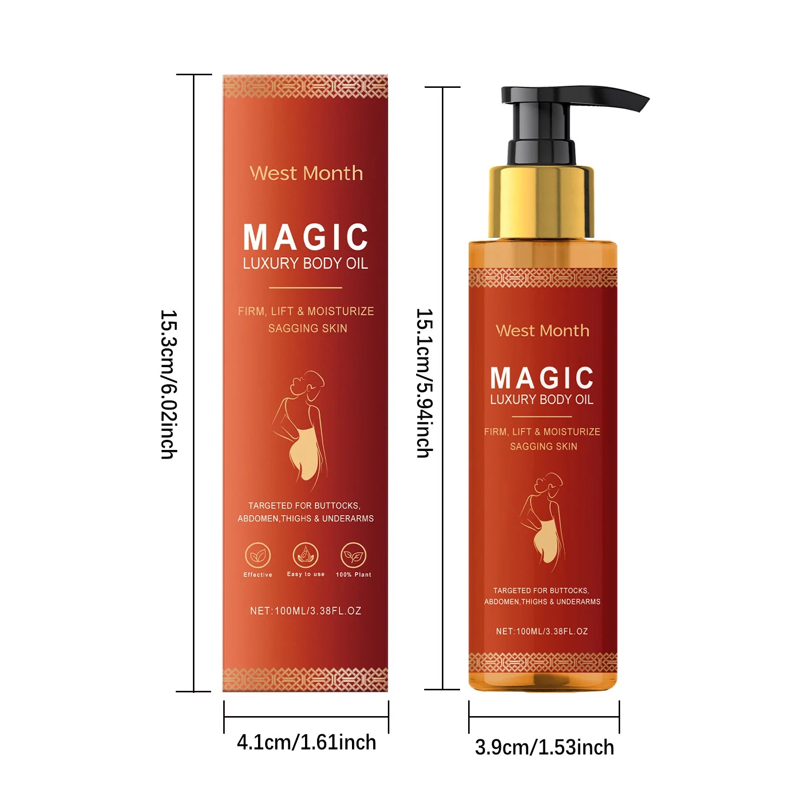 Magic Luxury Body Oil for Moisturizing & Firming