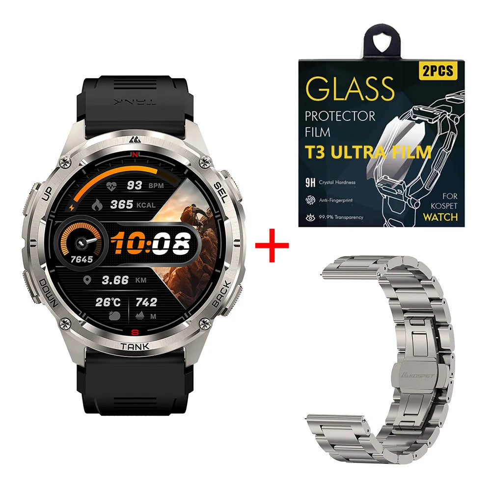 KOSPET TANK T3 Ultra 2 GPS Smartwatch – Rugged & Waterproof