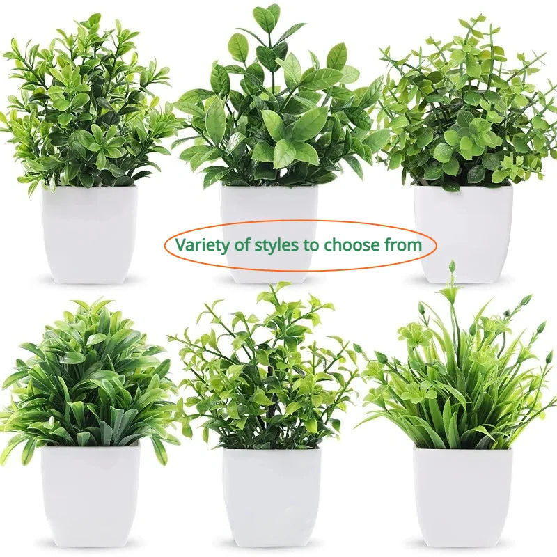 Artificial Bonsai Eucalyptus Plant – Potted Home Decor