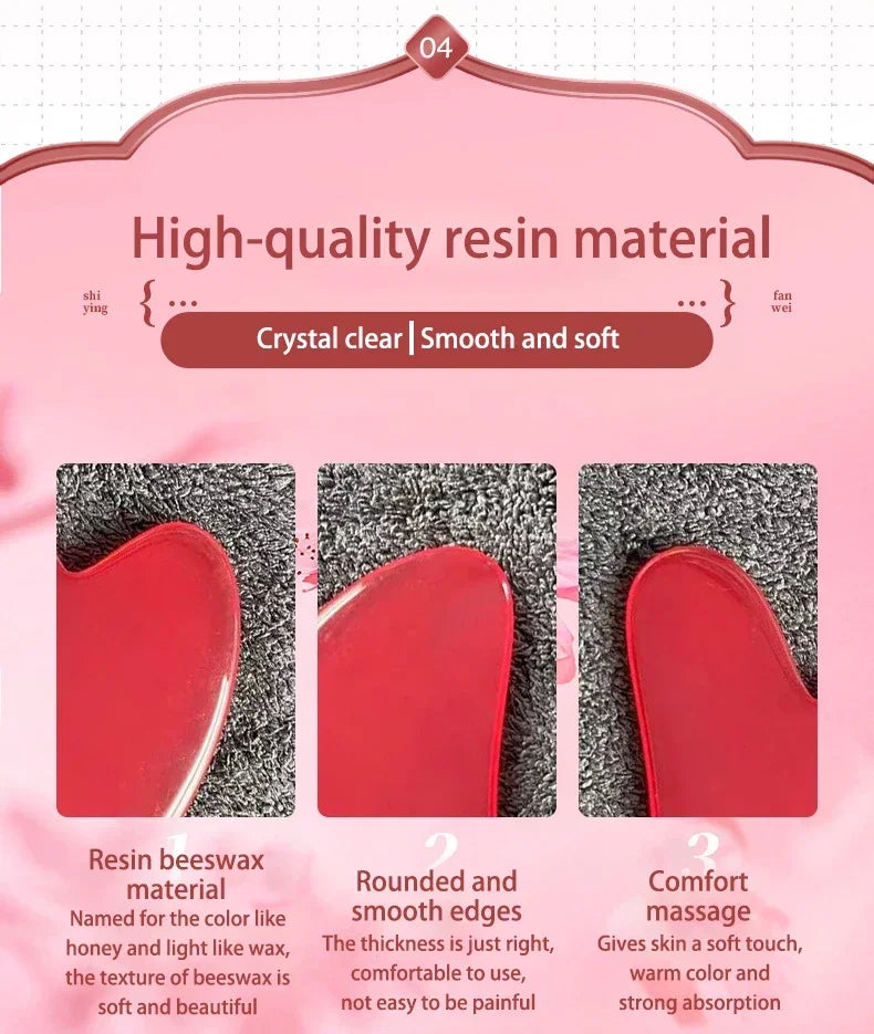 3pcs Resin Face & Body Massage Roller Set