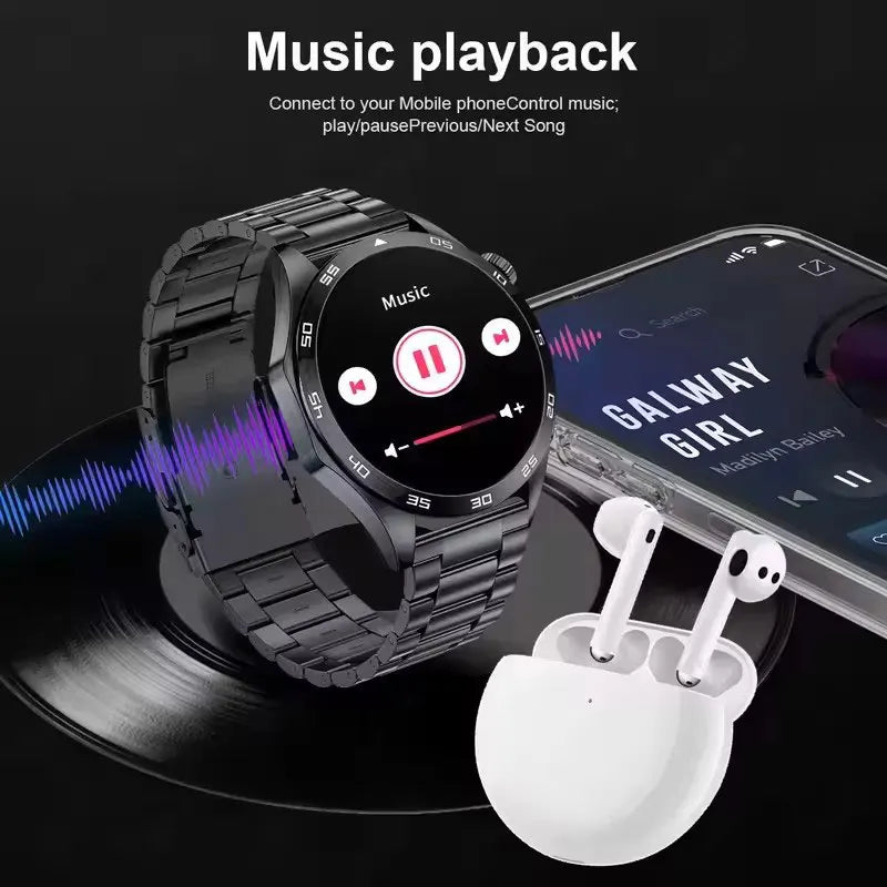 2025 Men's Smart Watch – AMOLED Screen, GPS & Bluetooth Call