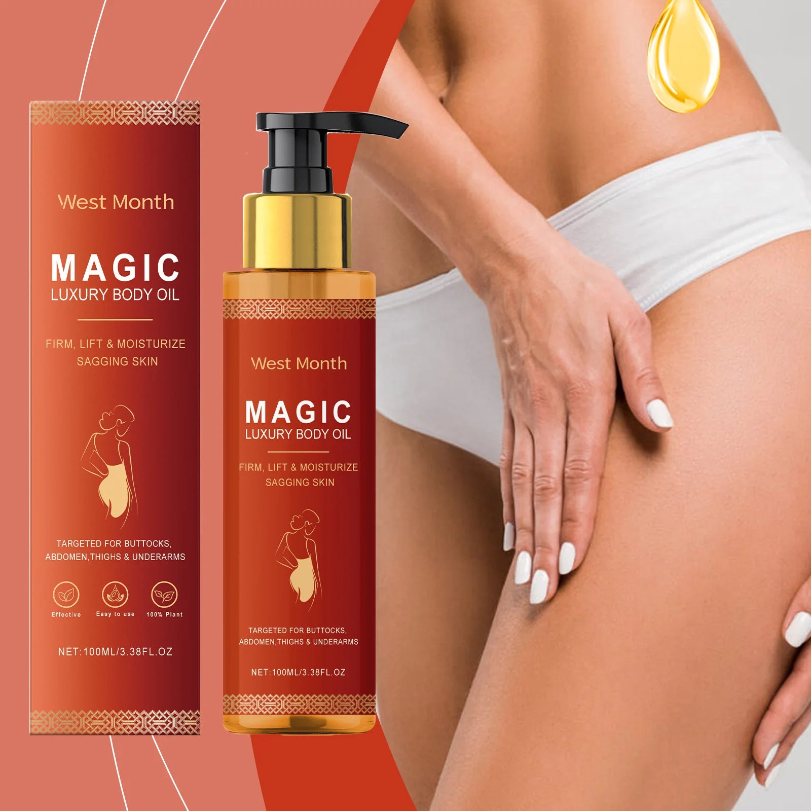 Magic Luxury Body Oil for Moisturizing & Firming